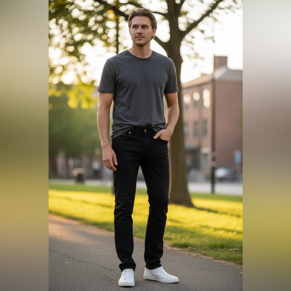 Calvin Klein Jeans Men's Slim Black Denim